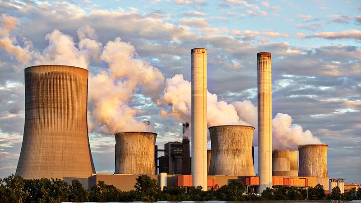 Nuclear cooling towers.